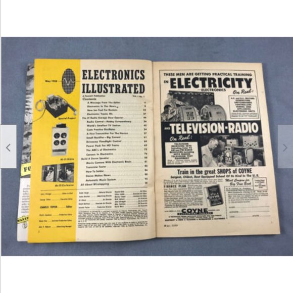 1958 Vtg Electronics Illustrated Magazine May Vol 1 No 1 Fawcett Radio Stereo - Picture 5 of 5